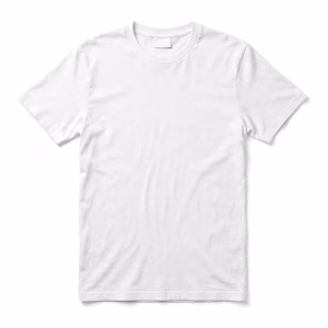 Blank White T Shirt Front View
