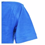 Employee Uniform Polo Shirt Supplier Bright Blue Sleeve Detail