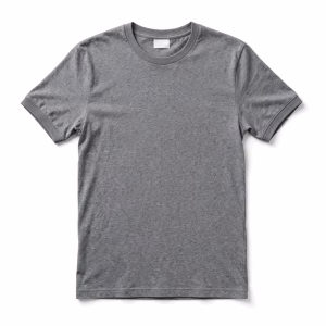 Grey Marl Blank T Shirt Front View
