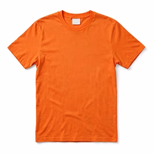 Orange Blank T Shirt Front View